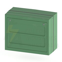 FPB15127V1DG extra high green fibreglass electrical pillar cabinet